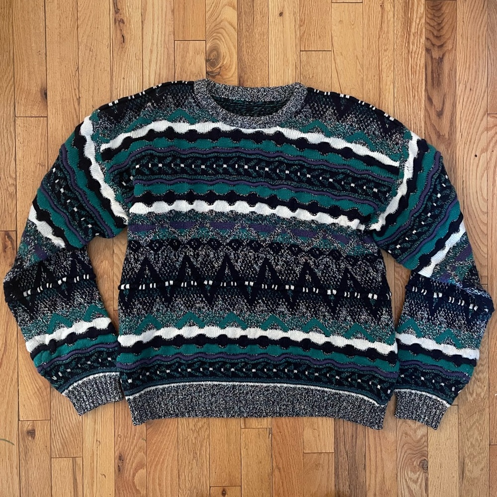 Vintage concrete mix pullover sweater “coogie” style